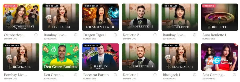 Live Gaming at Bitcasino